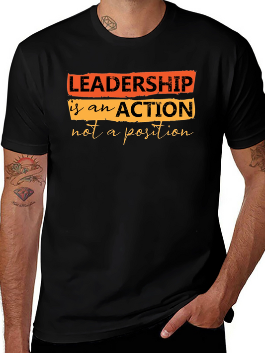 Leadership Quote T-Shirt - Black