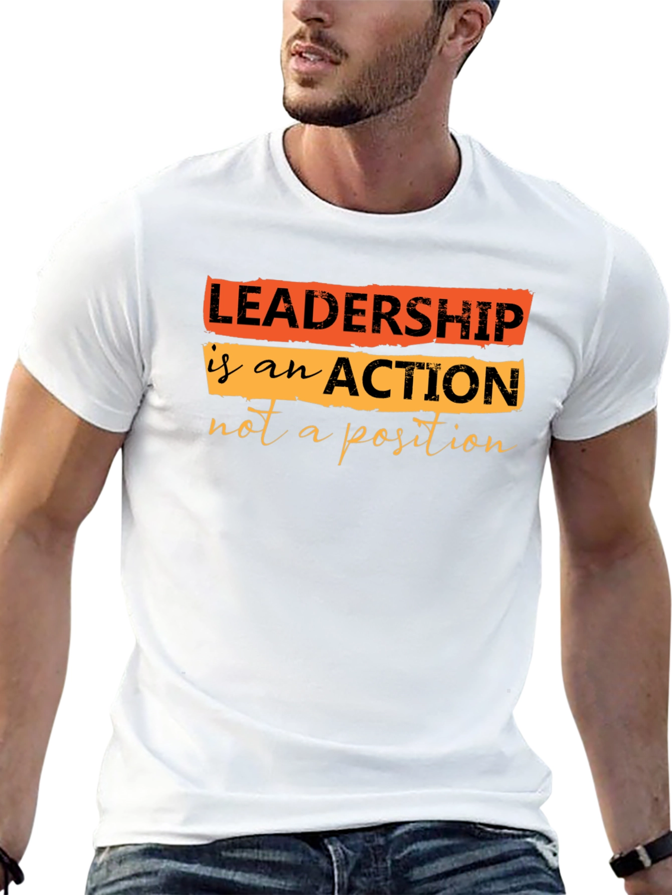 Leadership Quote T-Shirt - Black