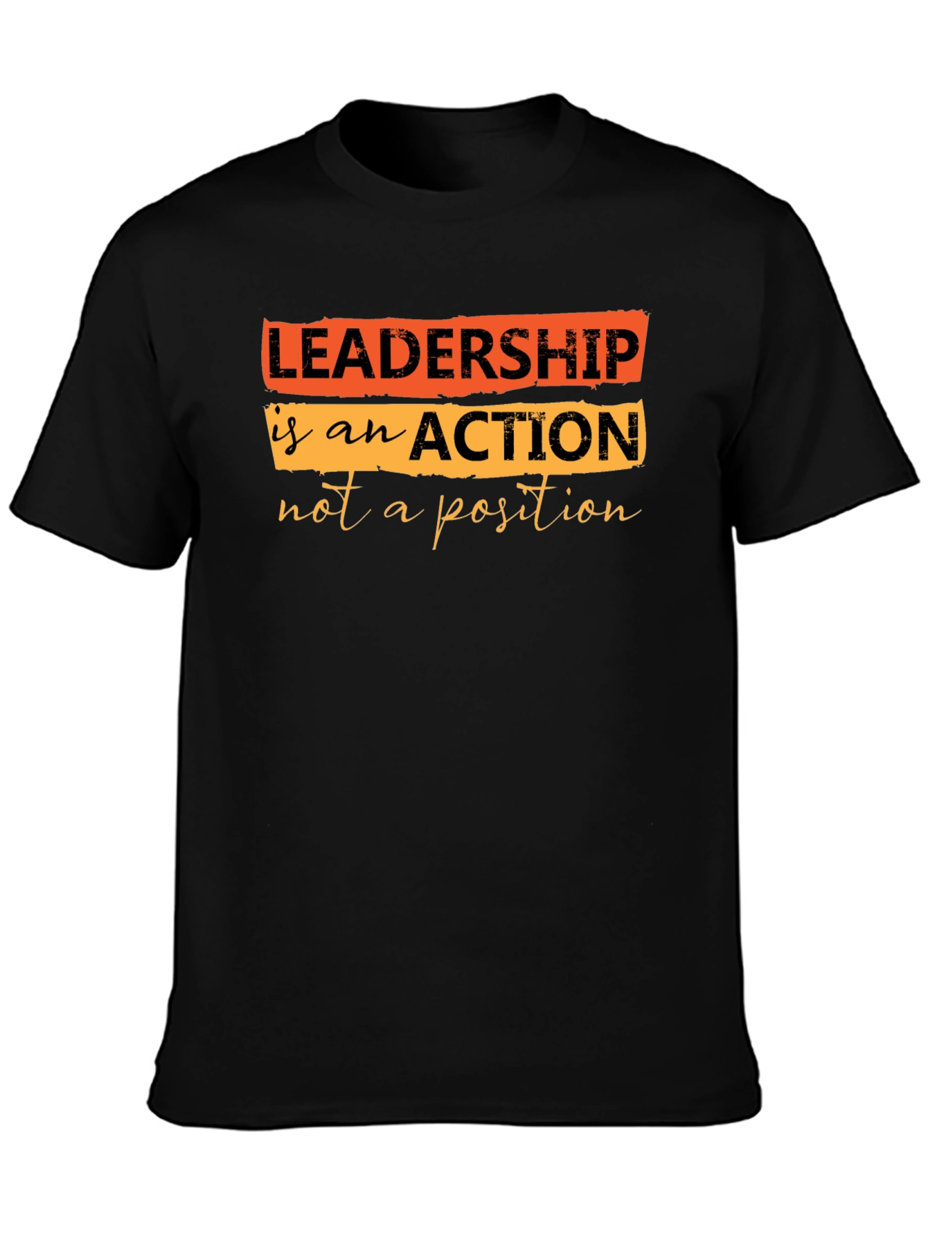 Leadership Quote T-Shirt - Black
