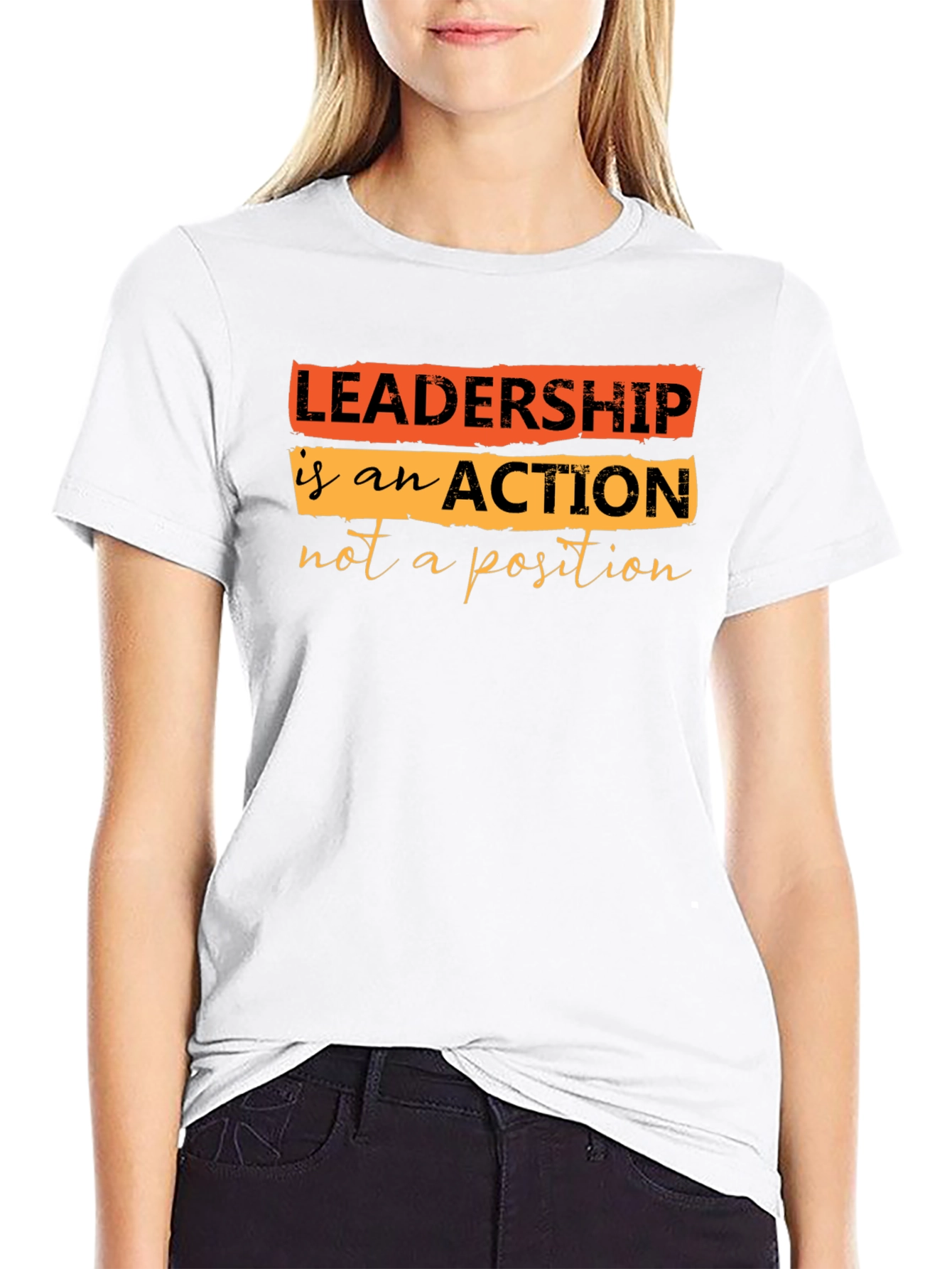Leadership Quote T-Shirt - Black