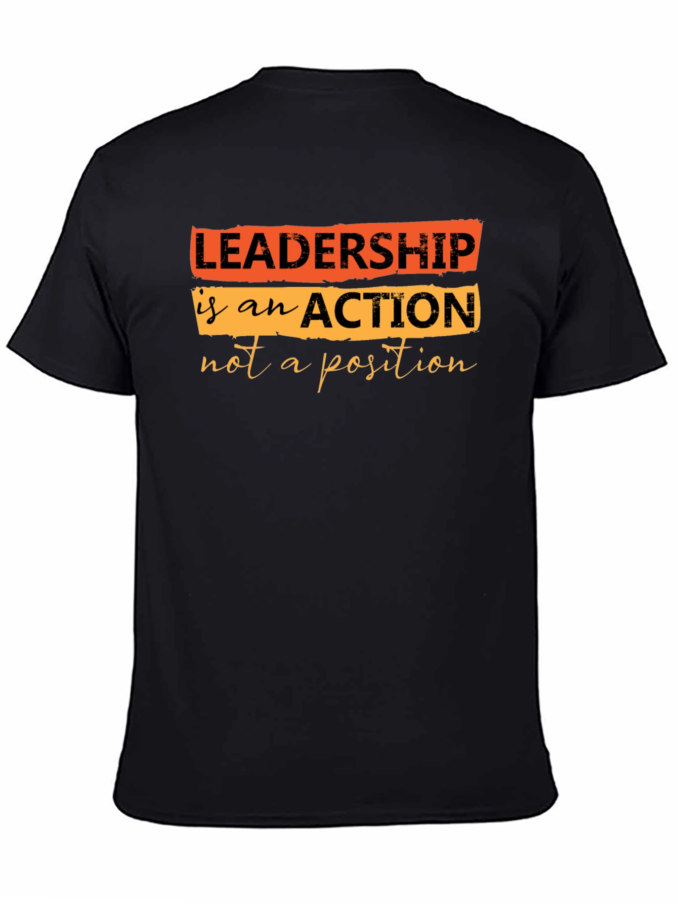 Leadership Quote T-Shirt - Black