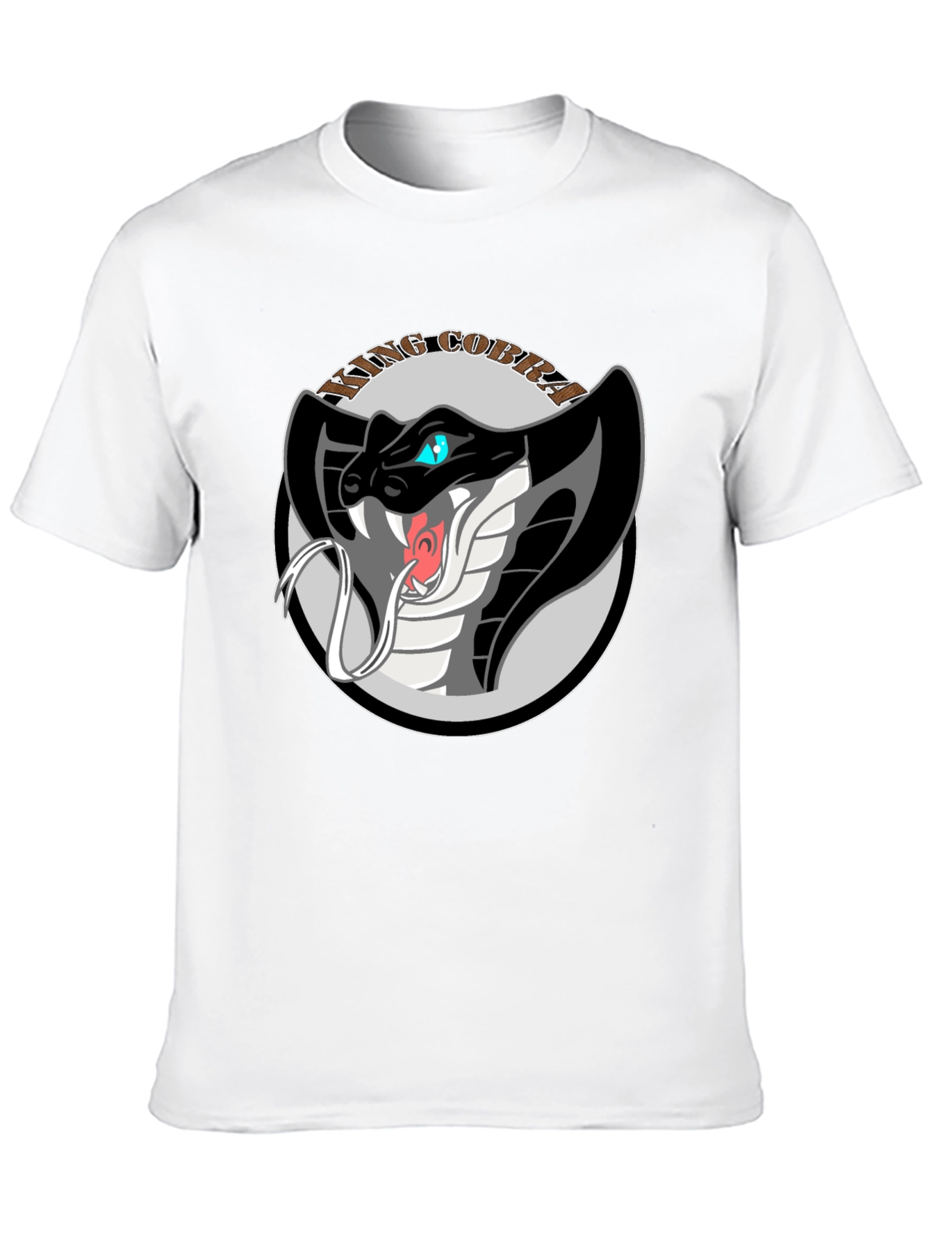 King Cobra Graphic Tee - Black Cotton T-Shirt