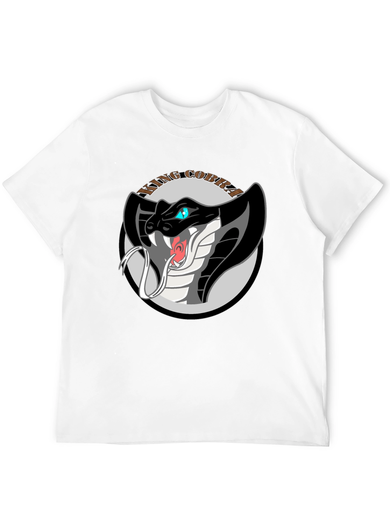 King Cobra Graphic Tee - Black Cotton T-Shirt