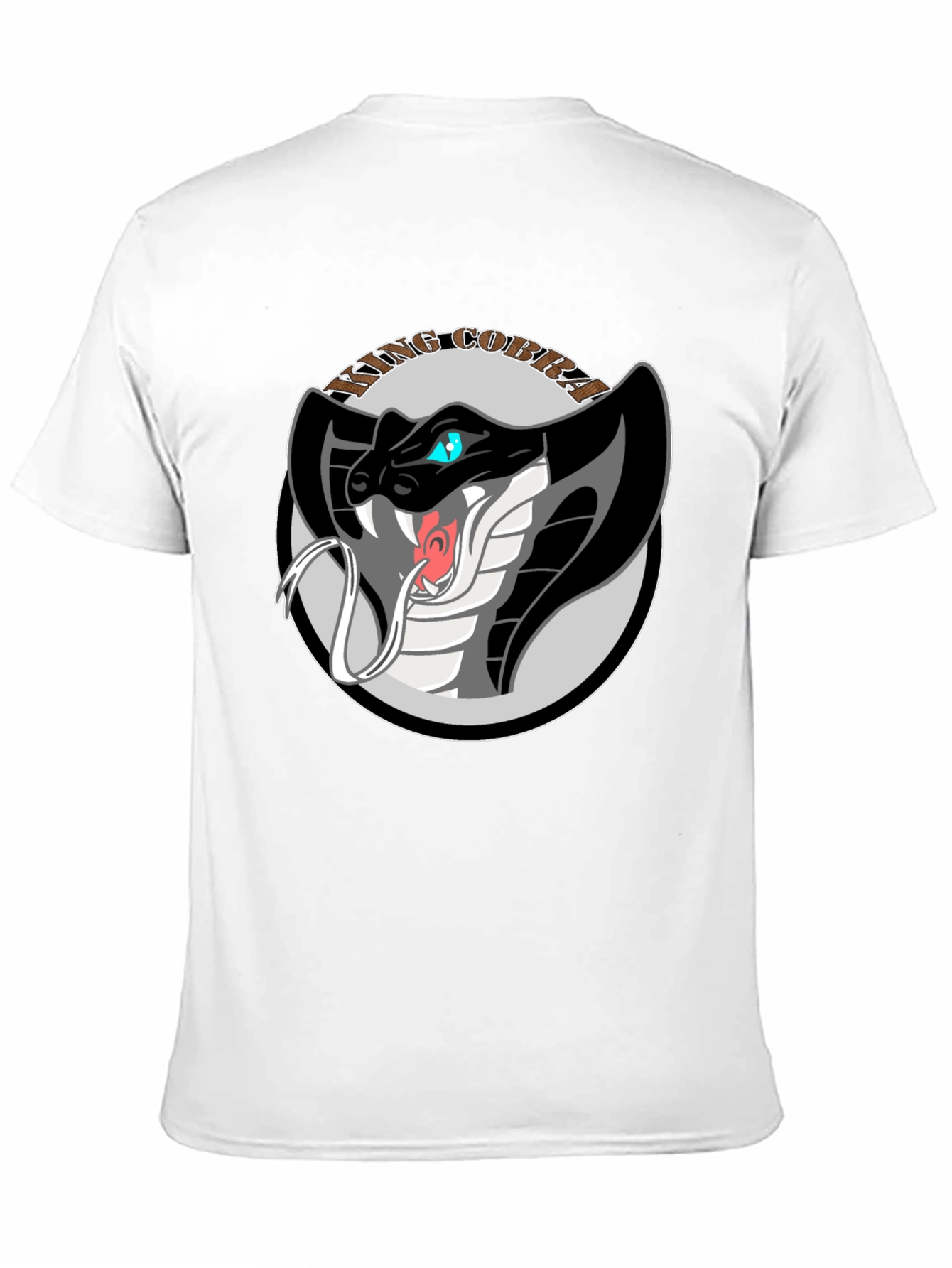 King Cobra Graphic Tee - Black Cotton T-Shirt