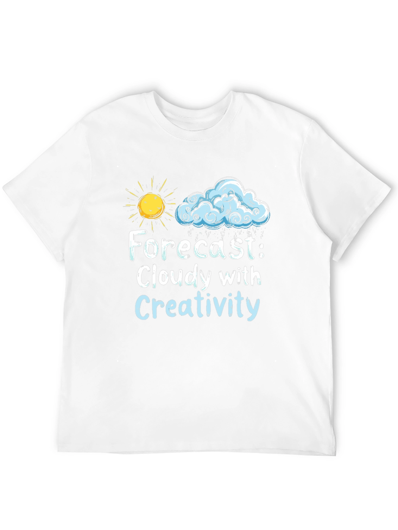 Cloudy Creativity Graphic Tee - Black T-Shirt