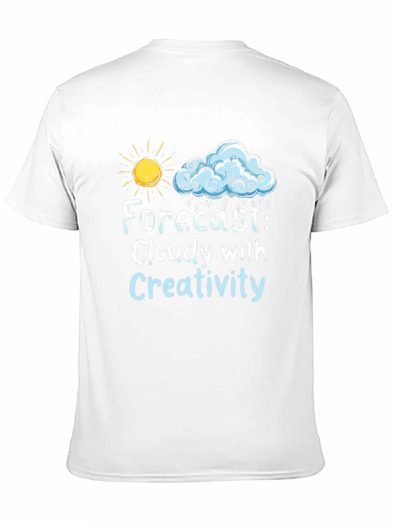 Cloudy Creativity Graphic Tee - Black T-Shirt