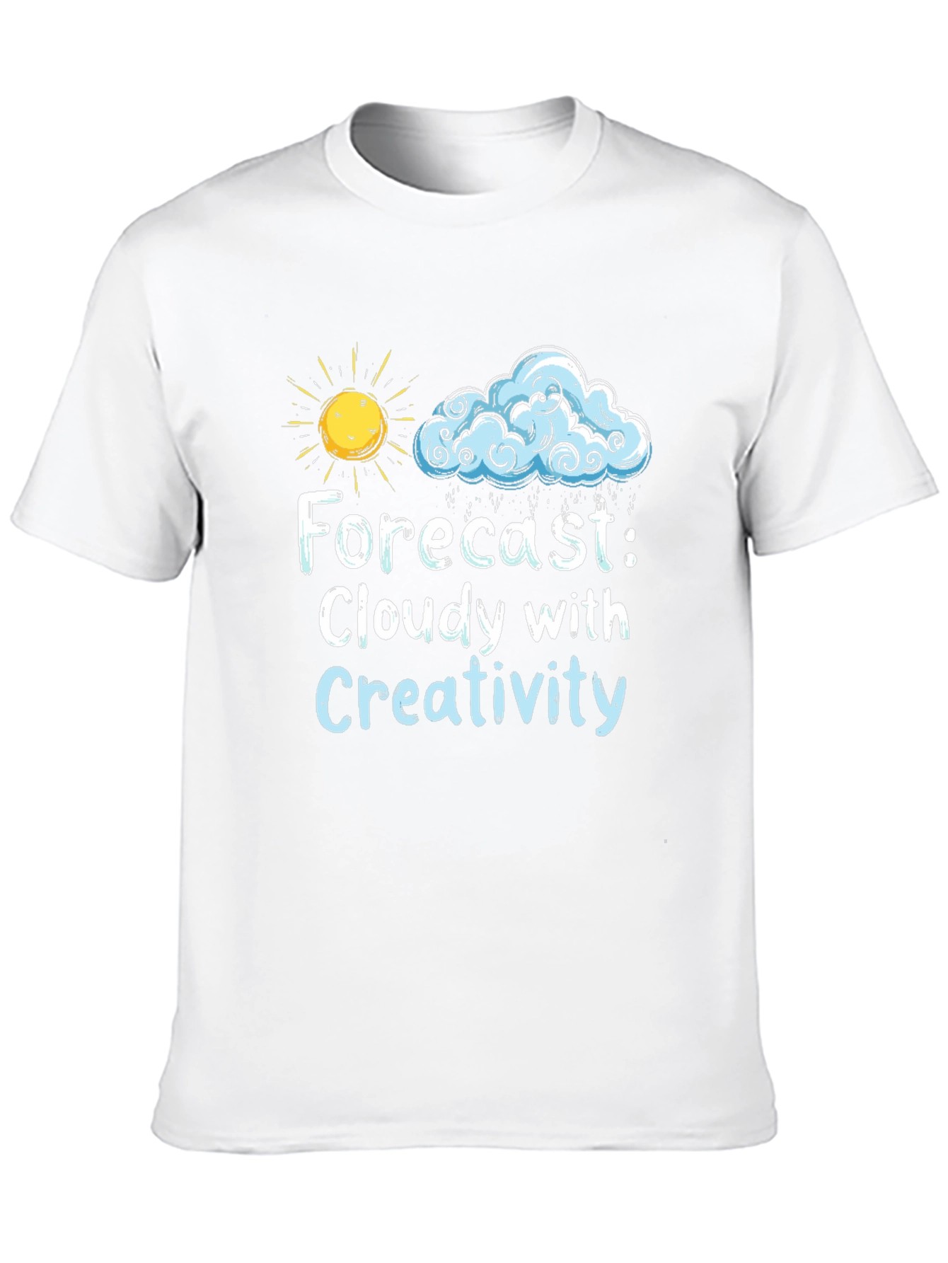 Cloudy Creativity Graphic Tee - Black T-Shirt