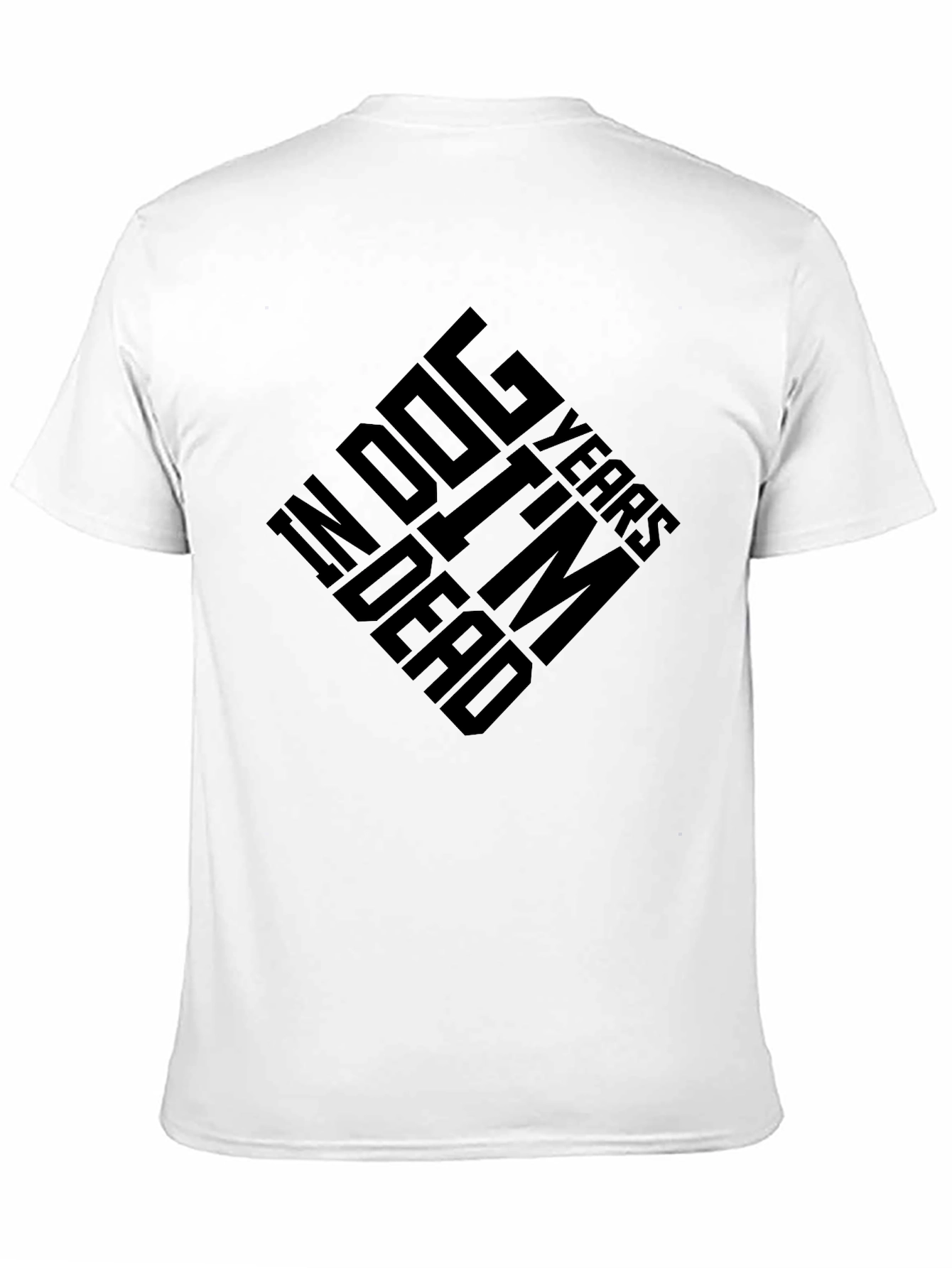 Dog Years Funny Graphic Tee - Black Cotton T-Shirt