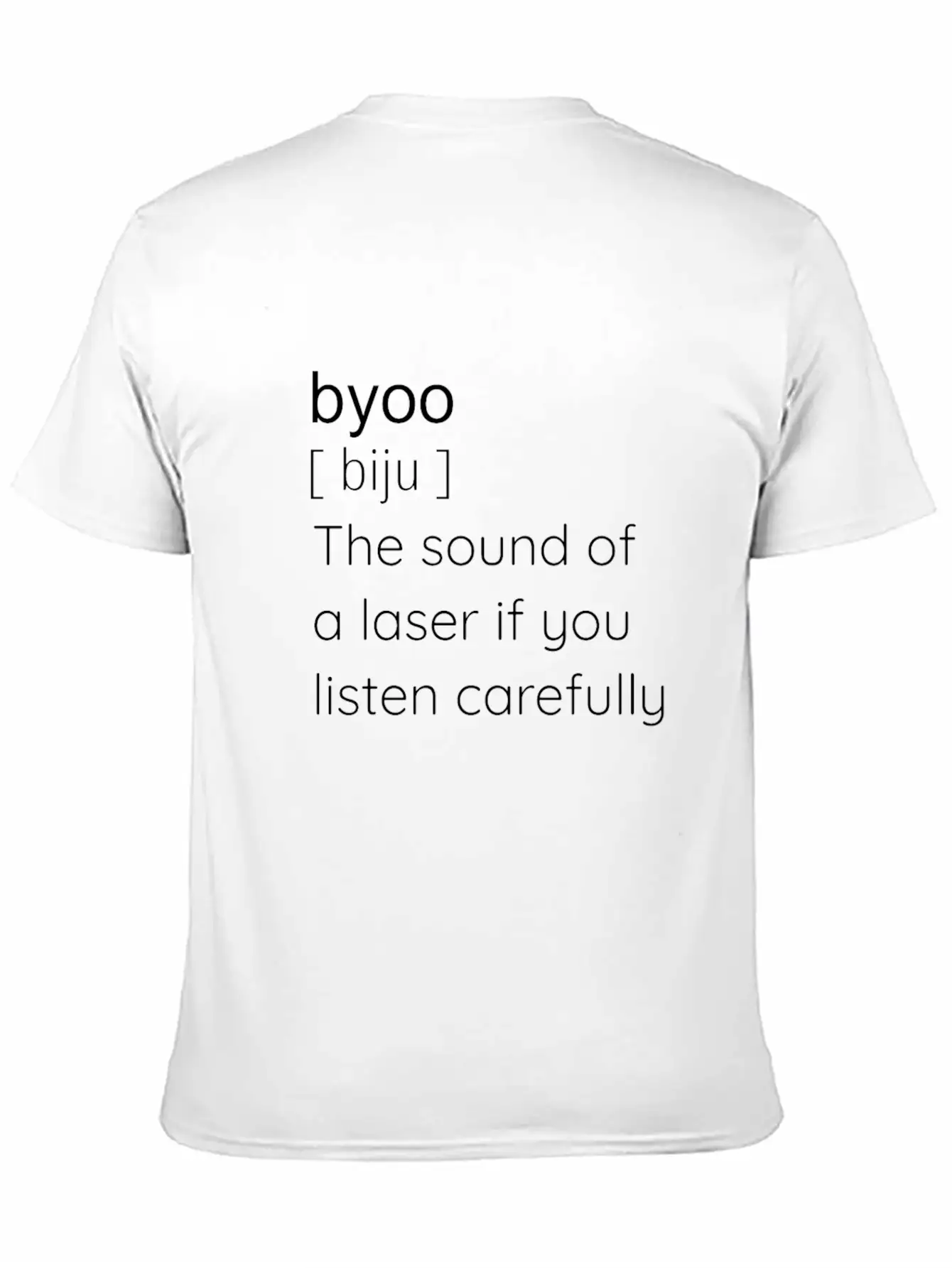 Byoo - Sound Of A Laser - Science Fiction, Sword Unisex Casual T-Shirt – Clean Design For Daily Comfort