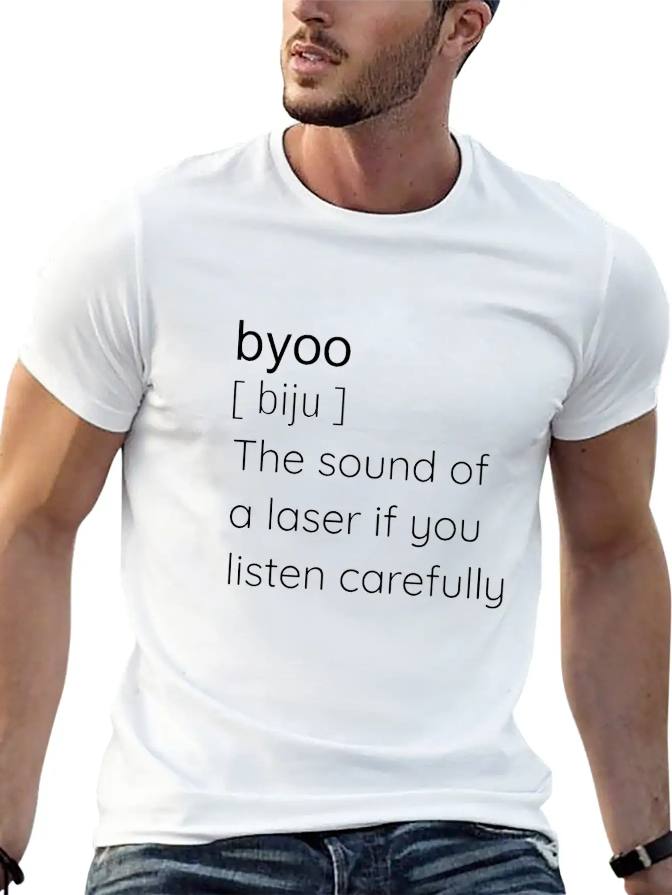 Byoo - Sound Of A Laser - Science Fiction, Sword Unisex Casual T-Shirt – Clean Design For Daily Comfort