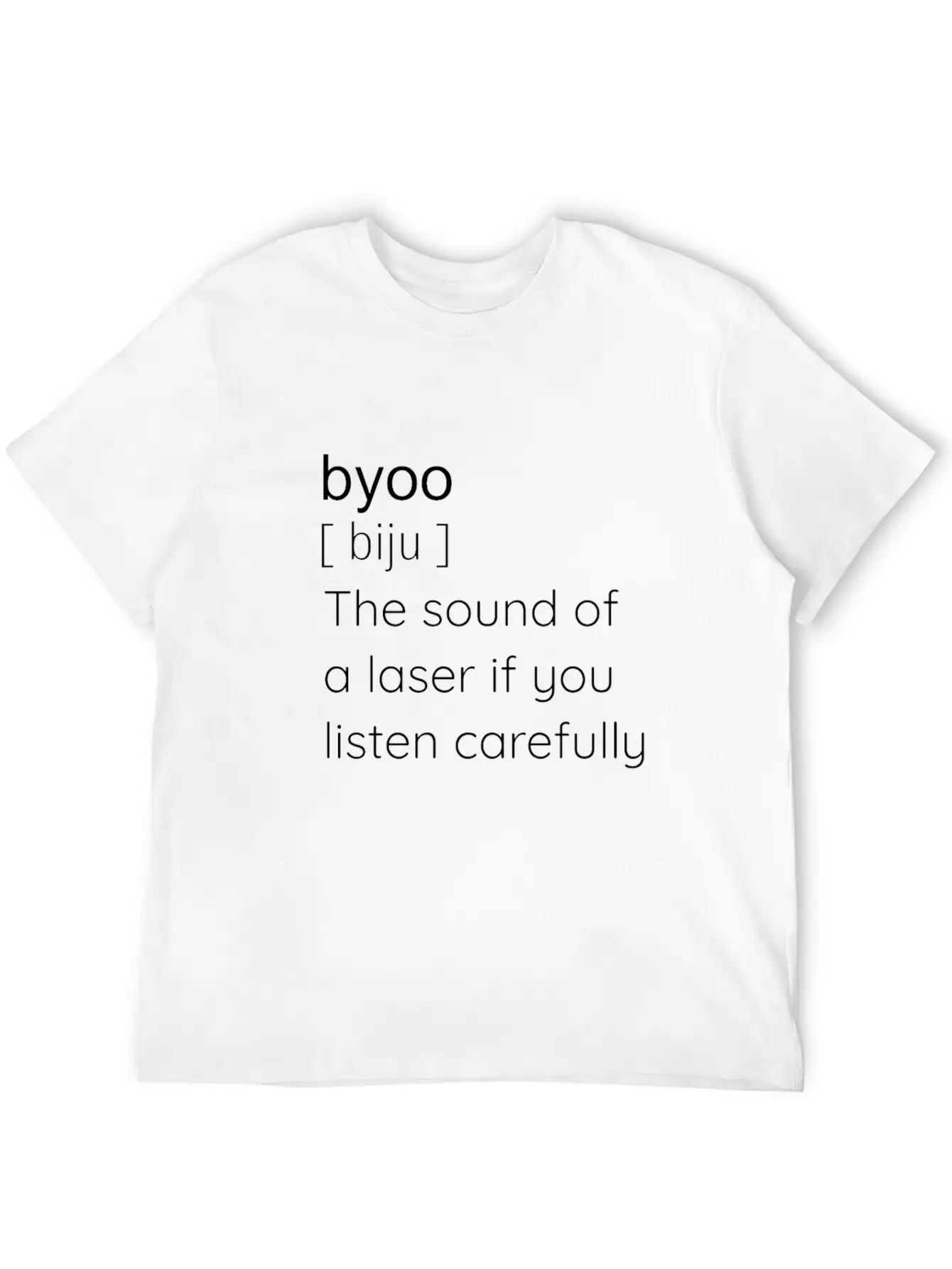 Byoo - Sound Of A Laser - Science Fiction, Sword Unisex Casual T-Shirt – Clean Design For Daily Comfort