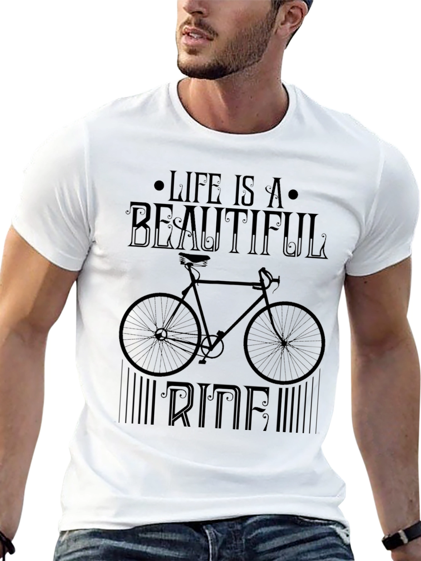 Life is a Beautiful Ride Graphic Tee - Black