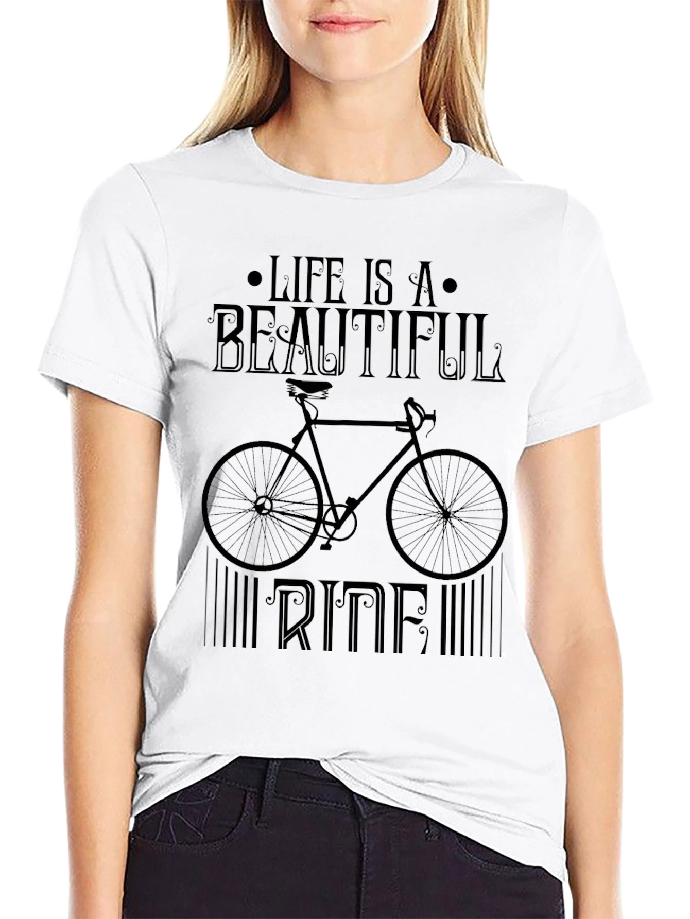 Life is a Beautiful Ride Graphic Tee - Black
