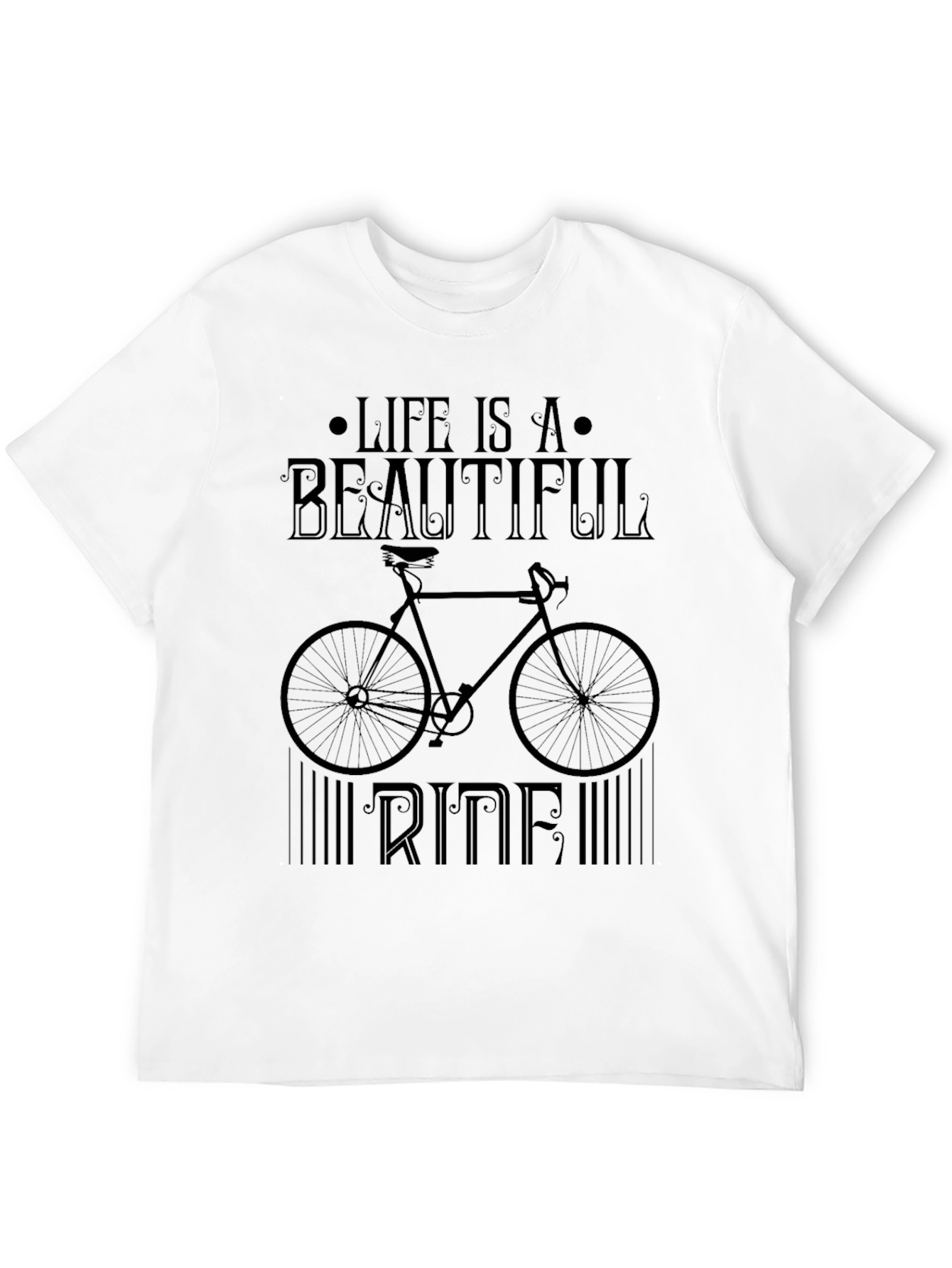 Life is a Beautiful Ride Graphic Tee - Black