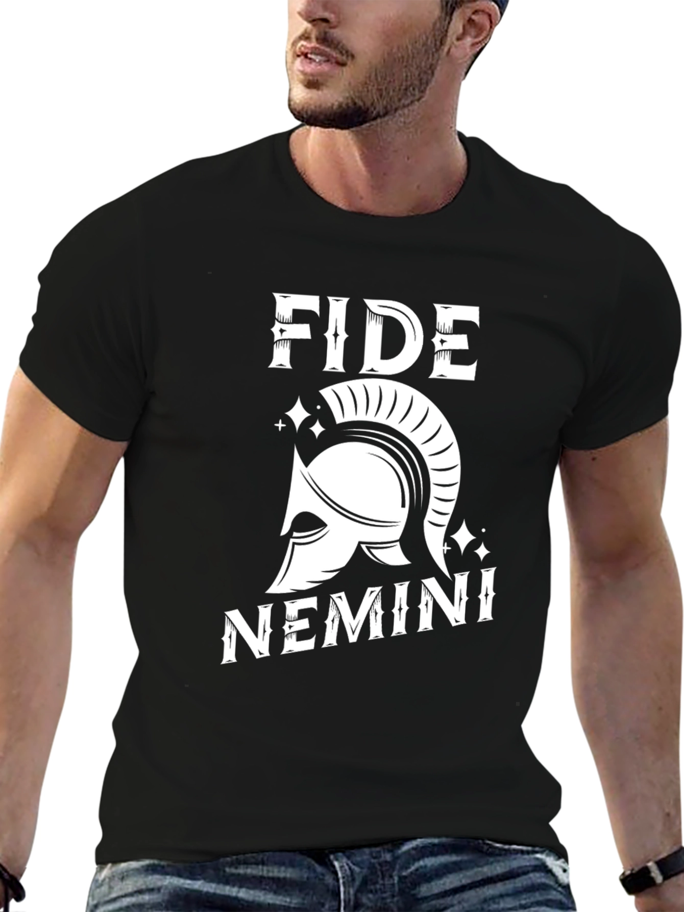 FIDE NEMINI Graphic T-Shirt - Black