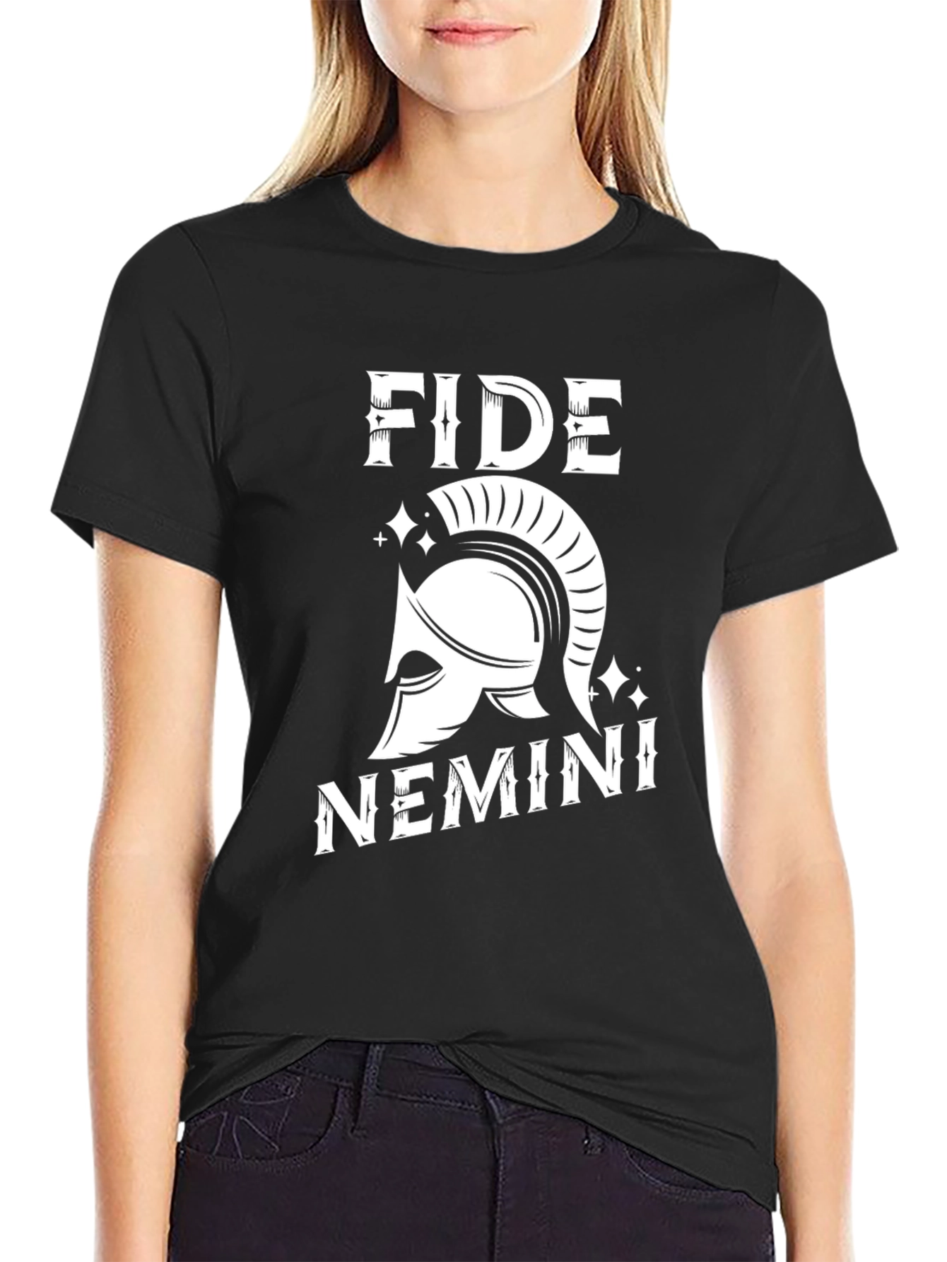 FIDE NEMINI Graphic T-Shirt - Black