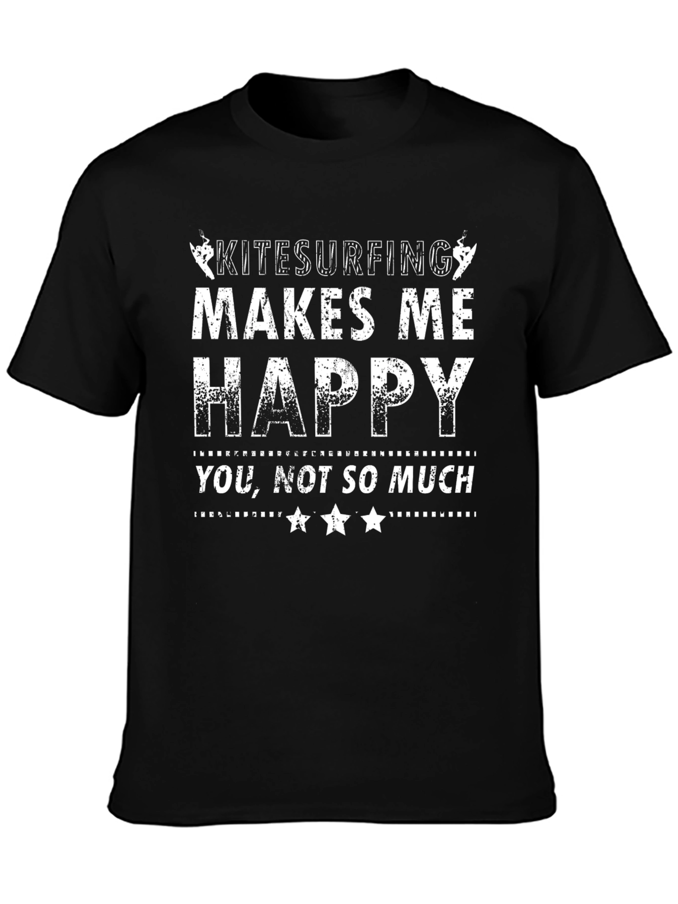 Kitesurfing Makes Me Happy Graphic T-Shirt