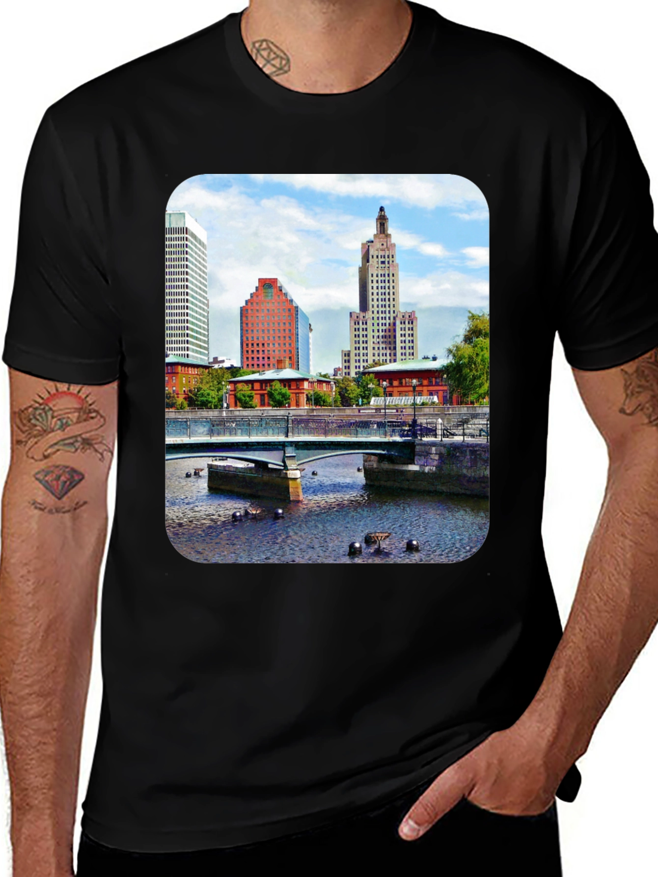 Cityscape Graphic T-Shirt - Urban Style