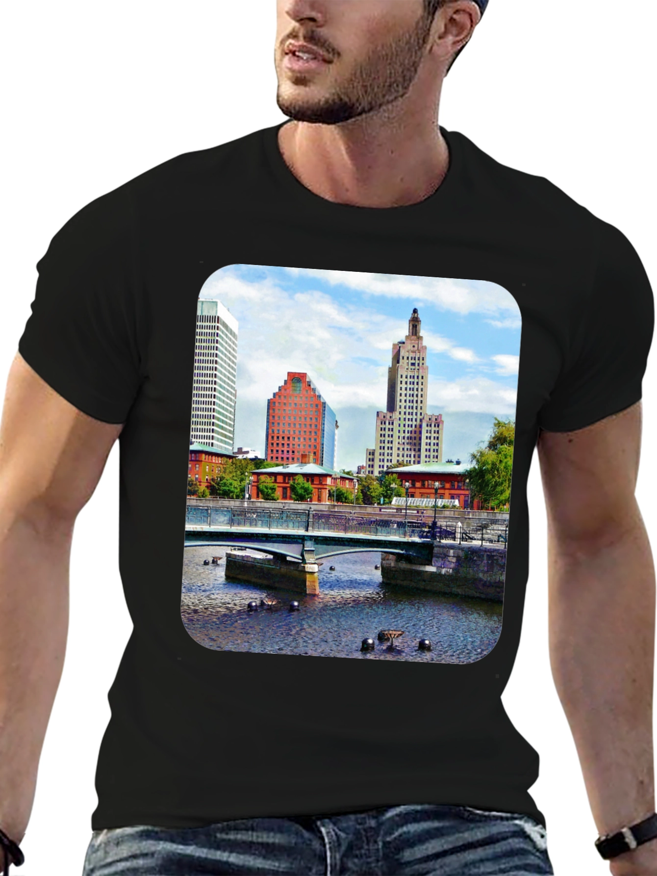 Cityscape Graphic T-Shirt - Urban Style