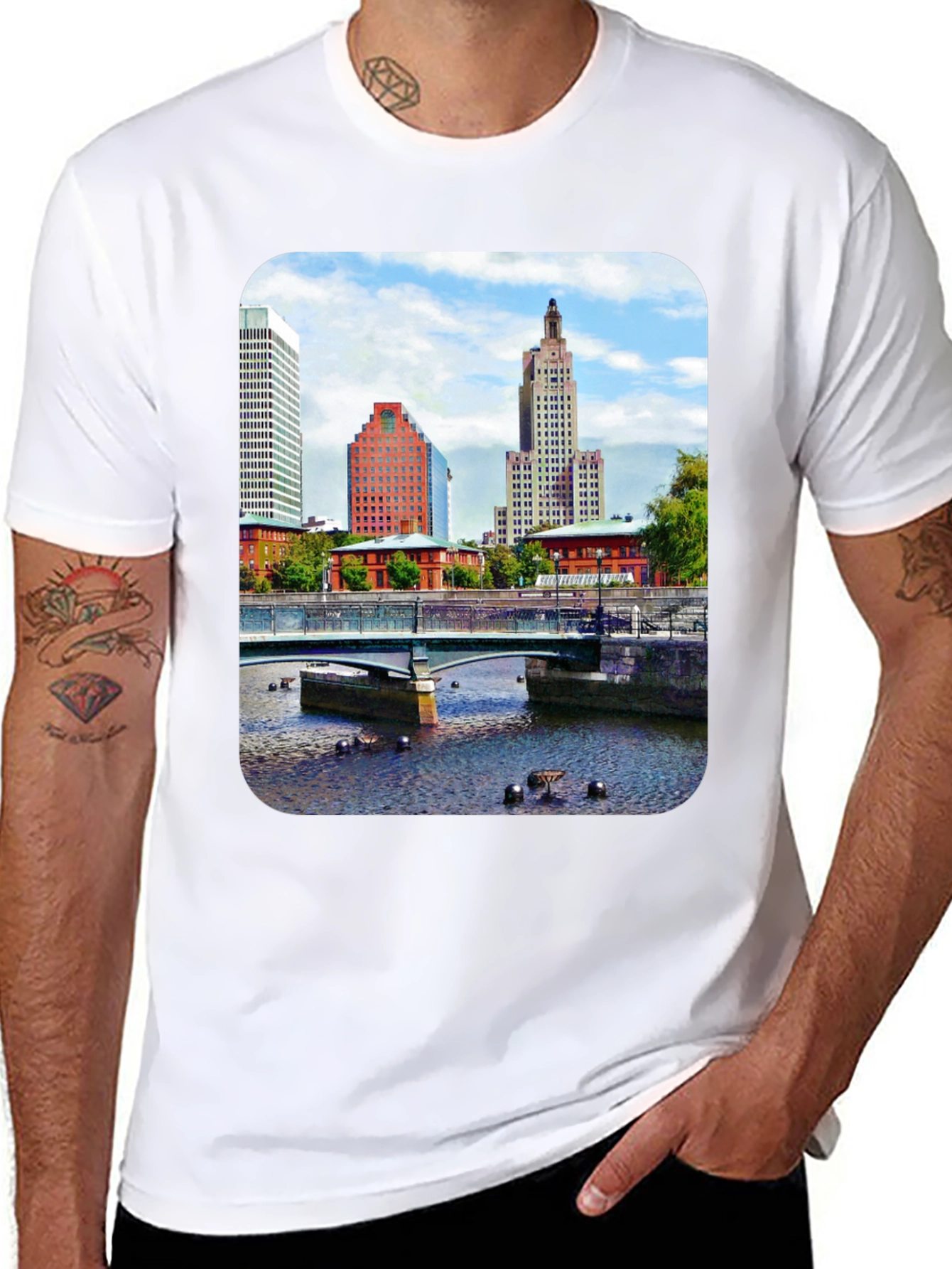 Cityscape Graphic T-Shirt - Urban Style
