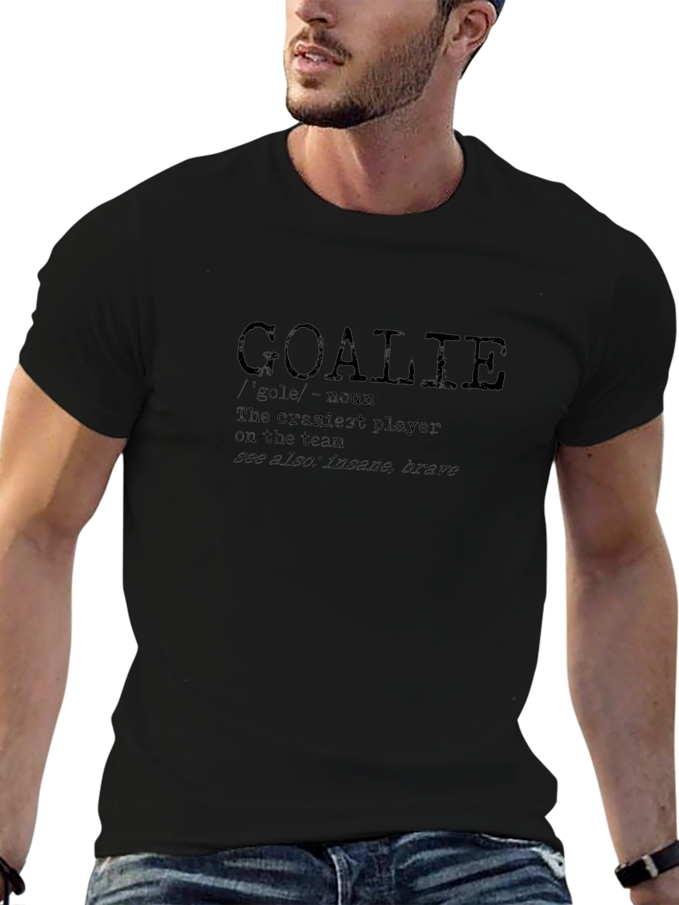 Goalie Definition Black T-Shirt
