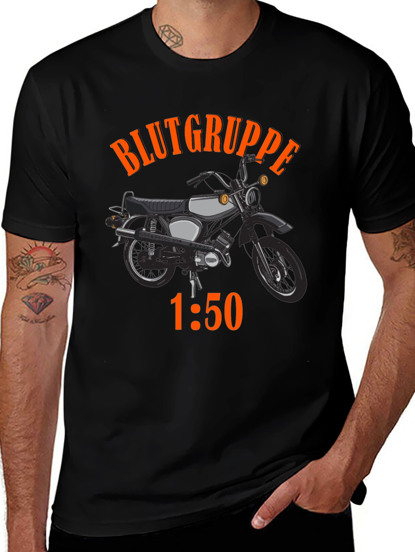 Blutgruppe 1:50 Motorcycle Graphic T-Shirt
