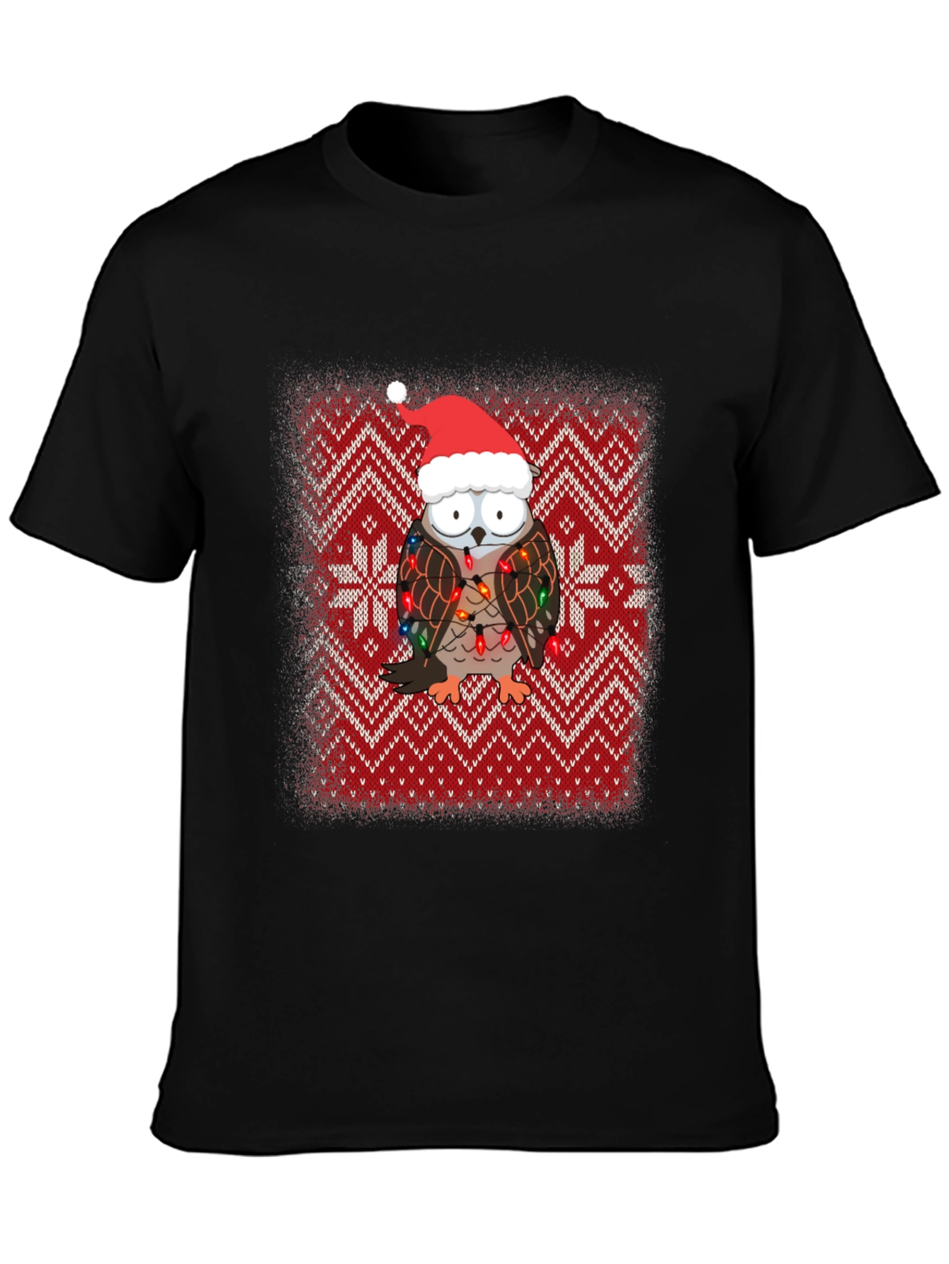 Festive Owl Christmas T-Shirt
