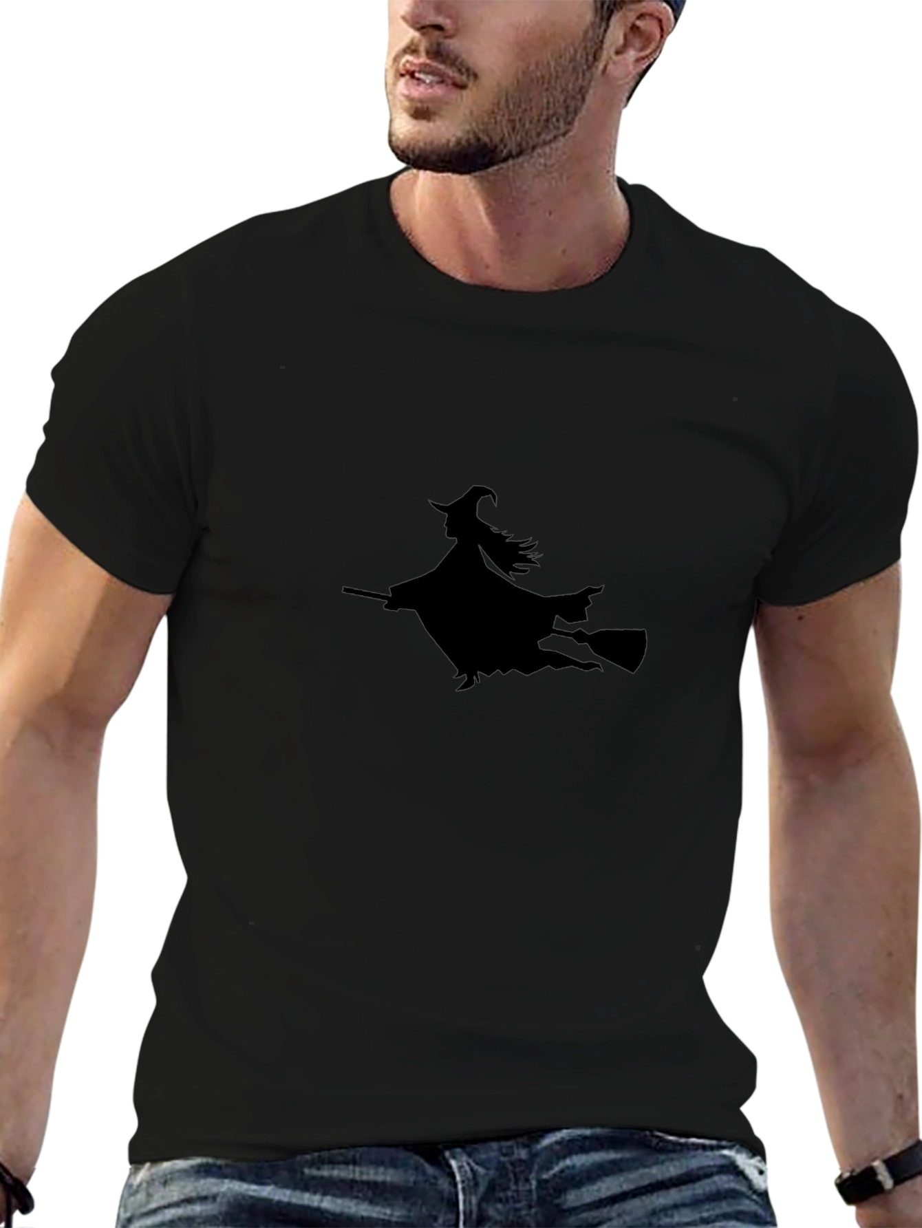 Witch Silhouette Black T-Shirt
