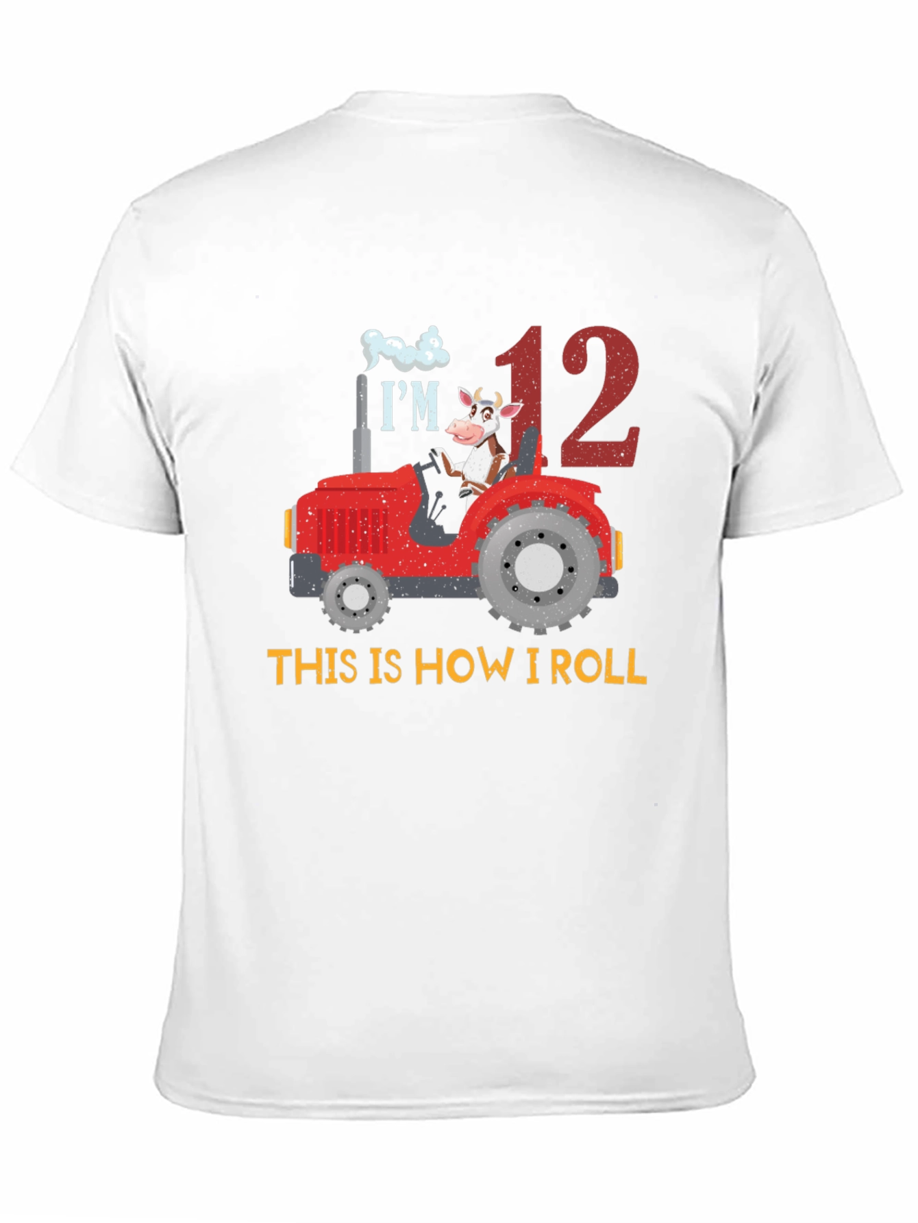 12th Birthday Tractor Cow T-Shirt