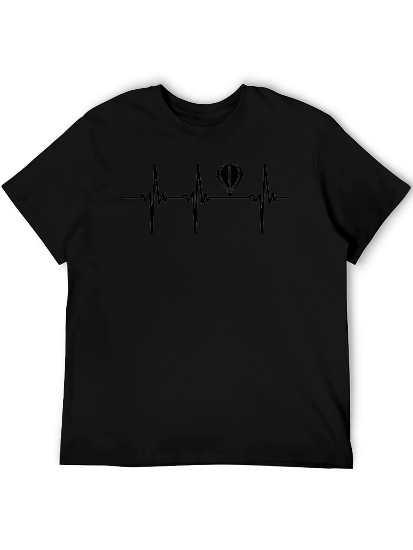 Hot Air Balloon Heartbeat T-Shirt - Adventure Design