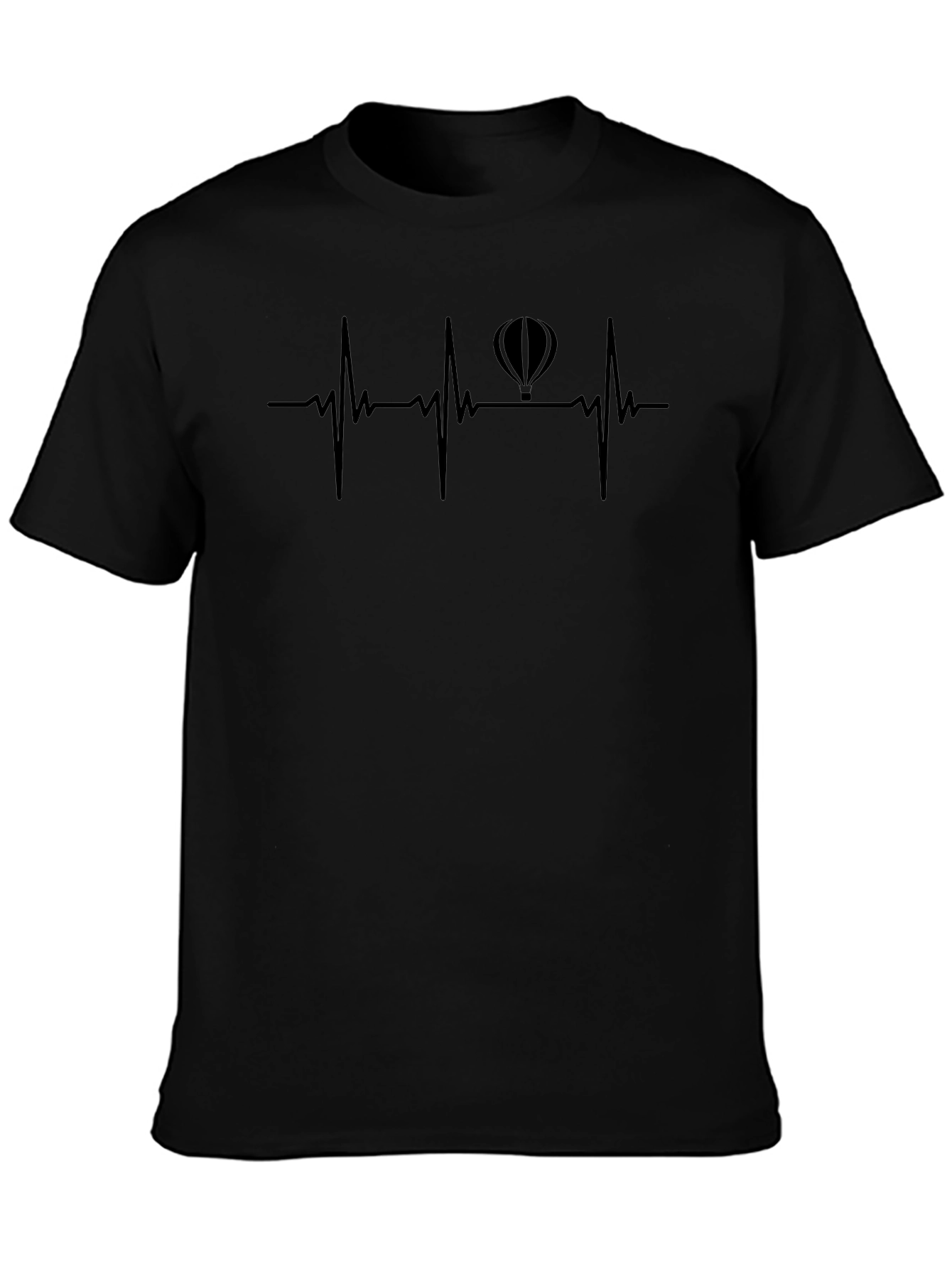 Hot Air Balloon Heartbeat T-Shirt - Adventure Design