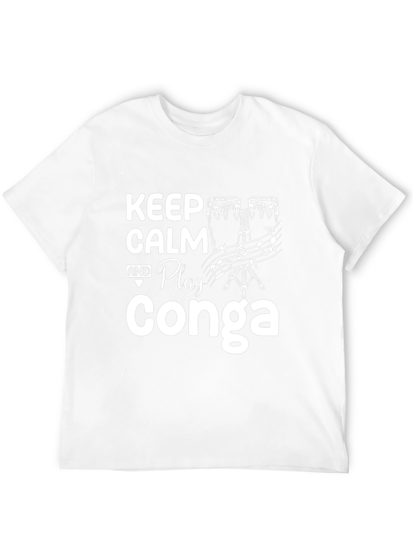 Keep Calm and Play Conga Graphic T-Shirt