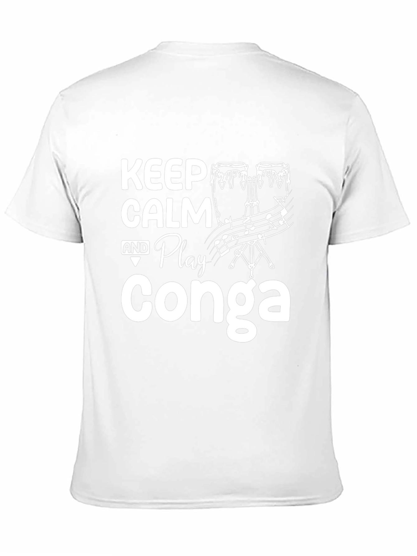Keep Calm and Play Conga Graphic T-Shirt