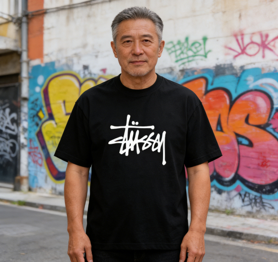 Urban Graffiti Script Logo T-Shirt - 100% Cotton Streetwear Essential
