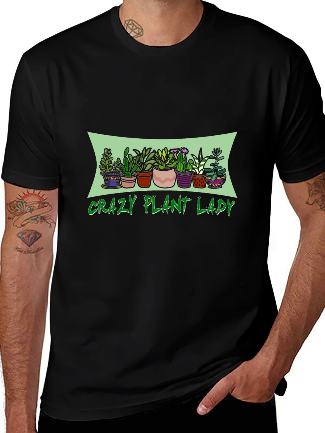 Crazy Plant Lady Graphic T-Shirt