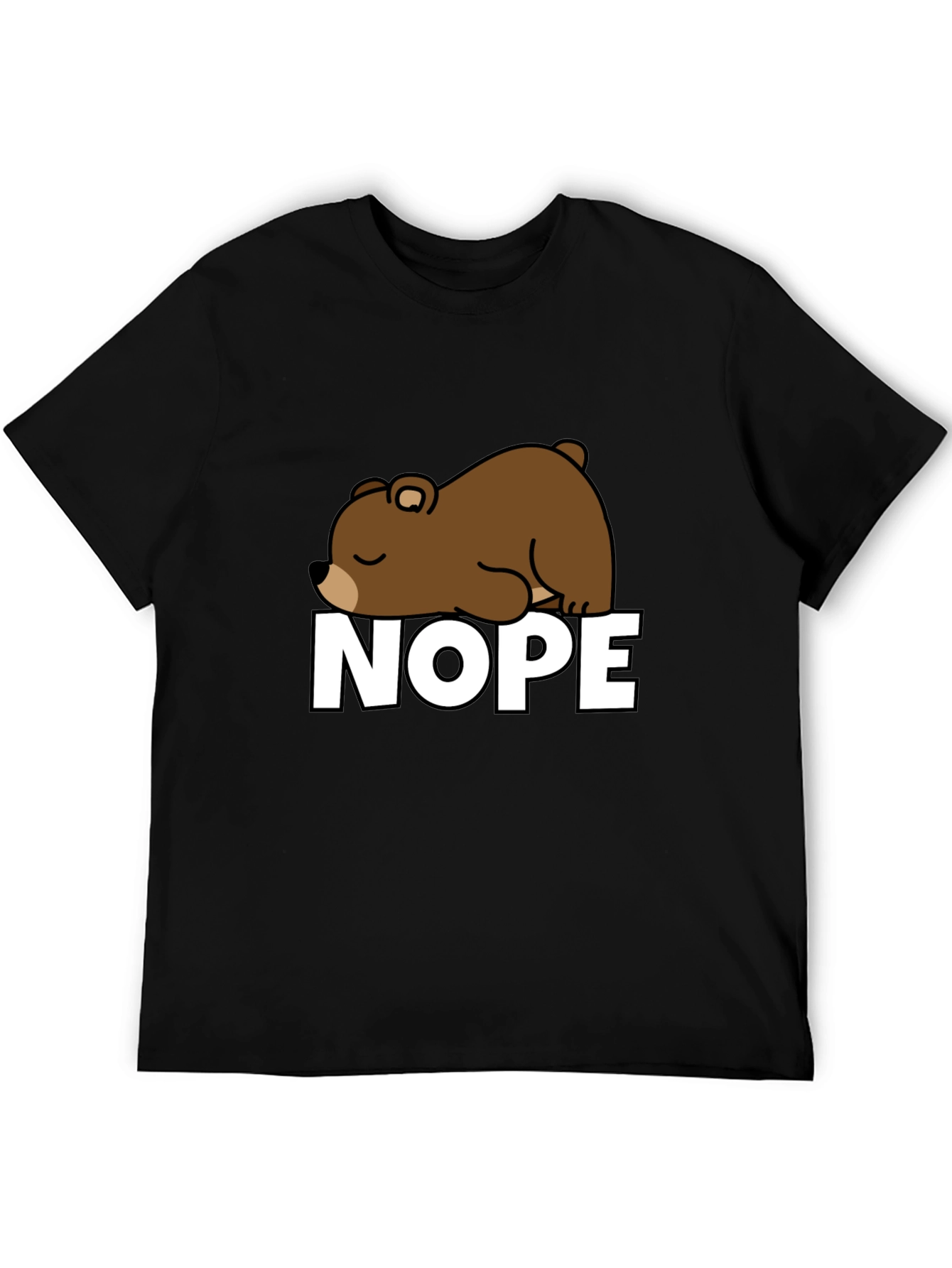 Nope Bear T-Shirt - Lazy Days Apparel