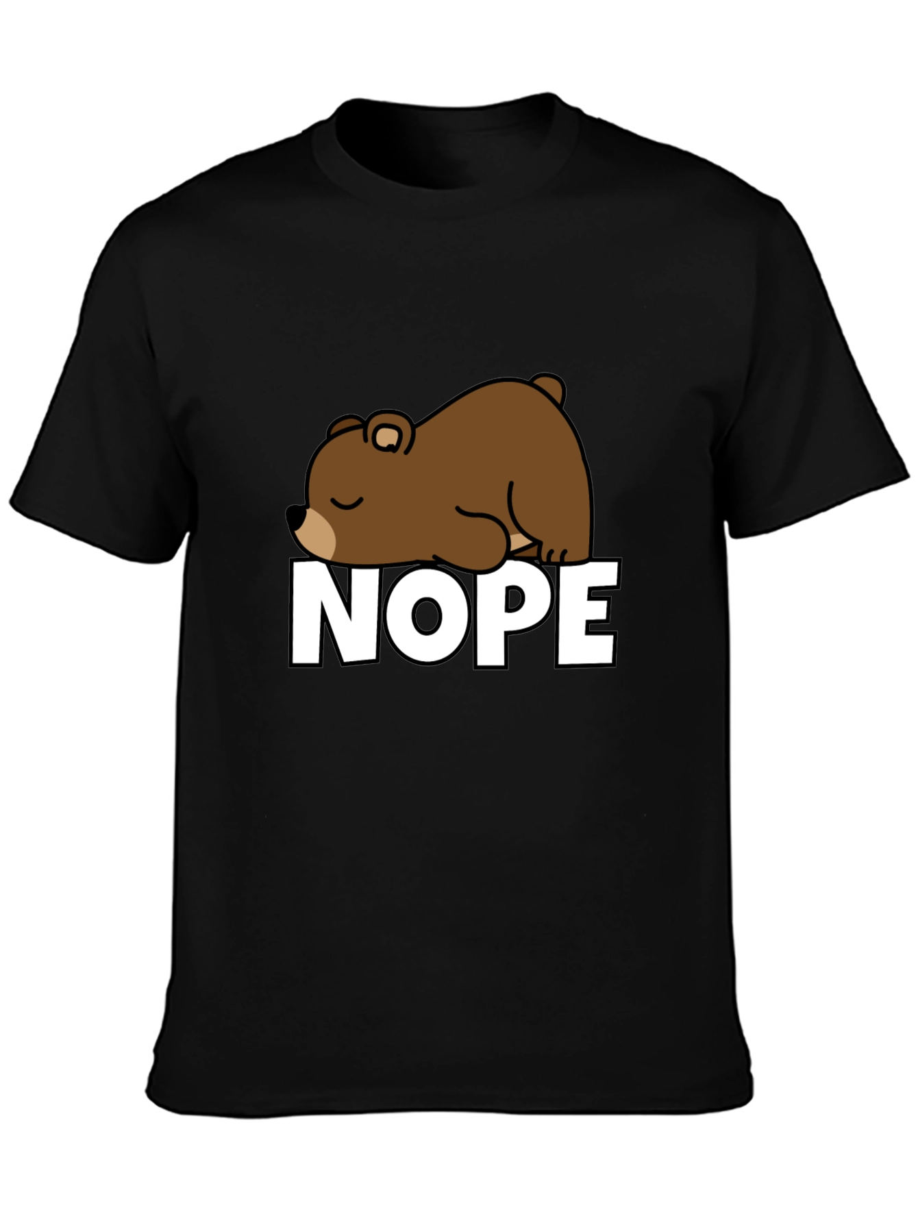 Nope Bear T-Shirt - Lazy Days Apparel