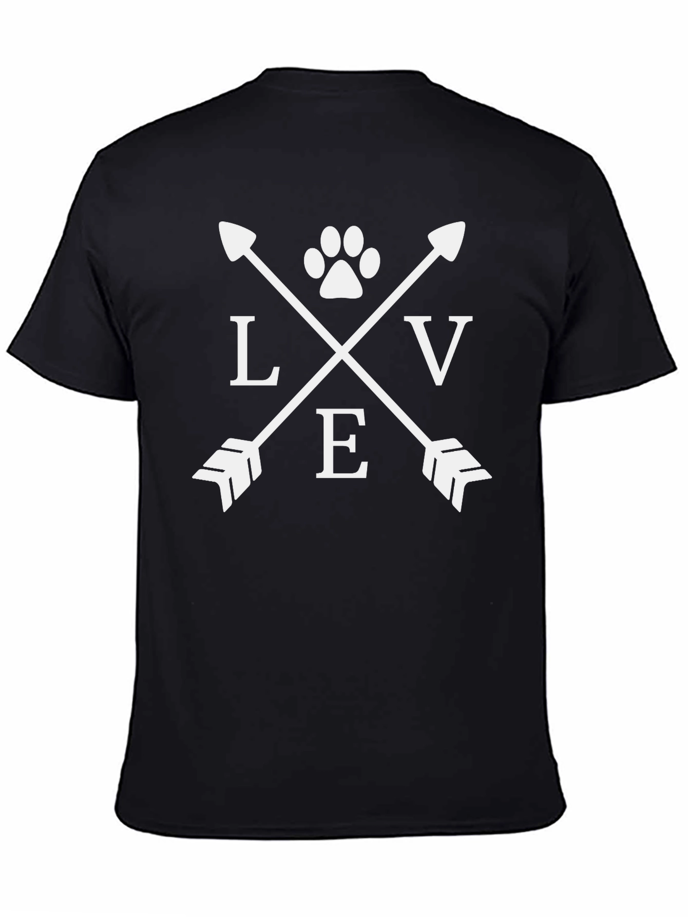 Love Paw Print Arrow T-Shirt