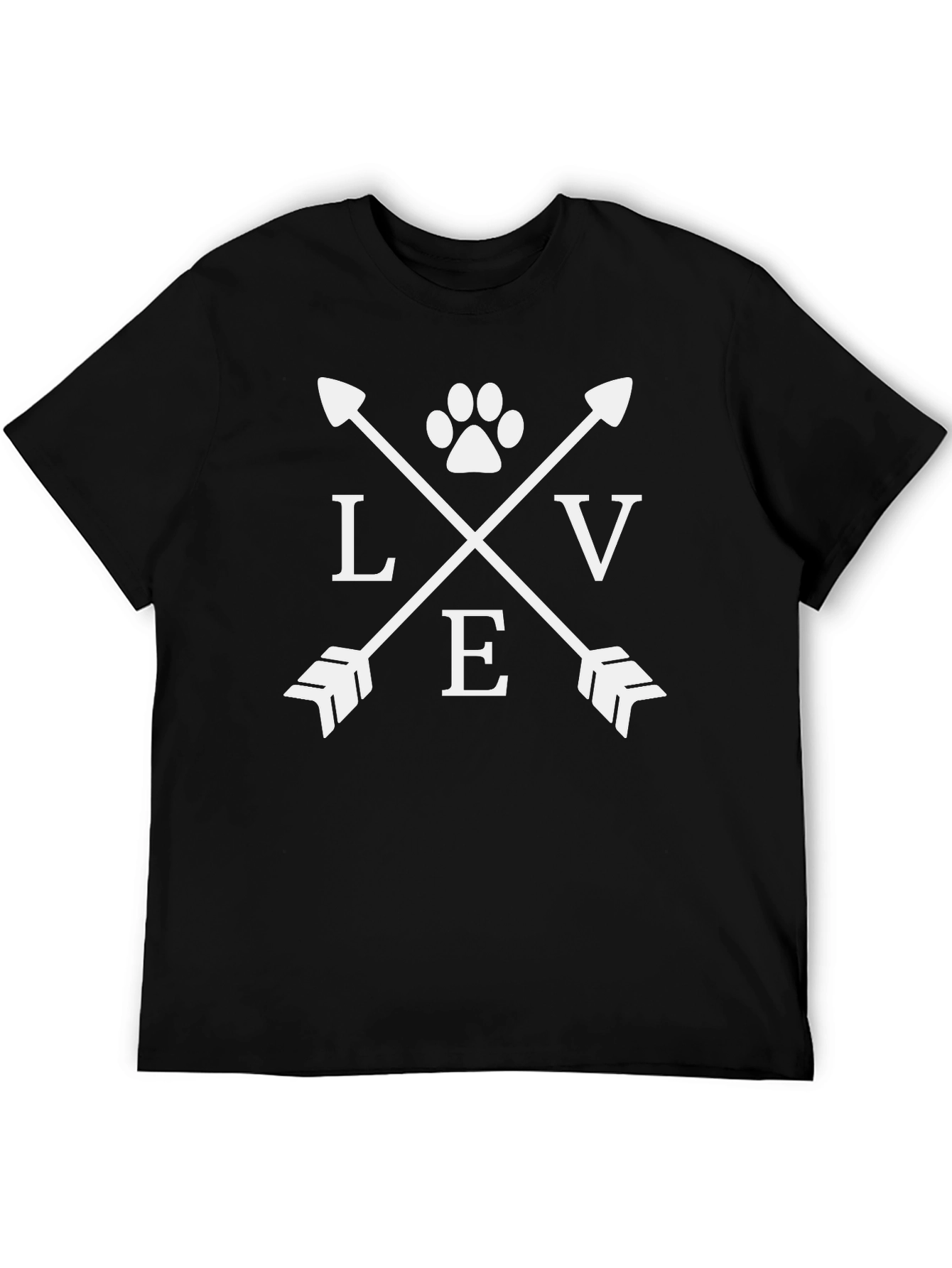 Love Paw Print Arrow T-Shirt