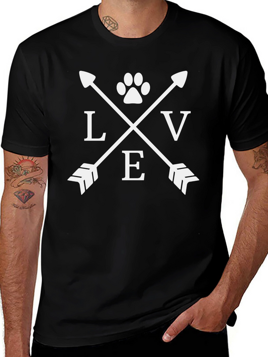 Love Paw Print Arrow T-Shirt