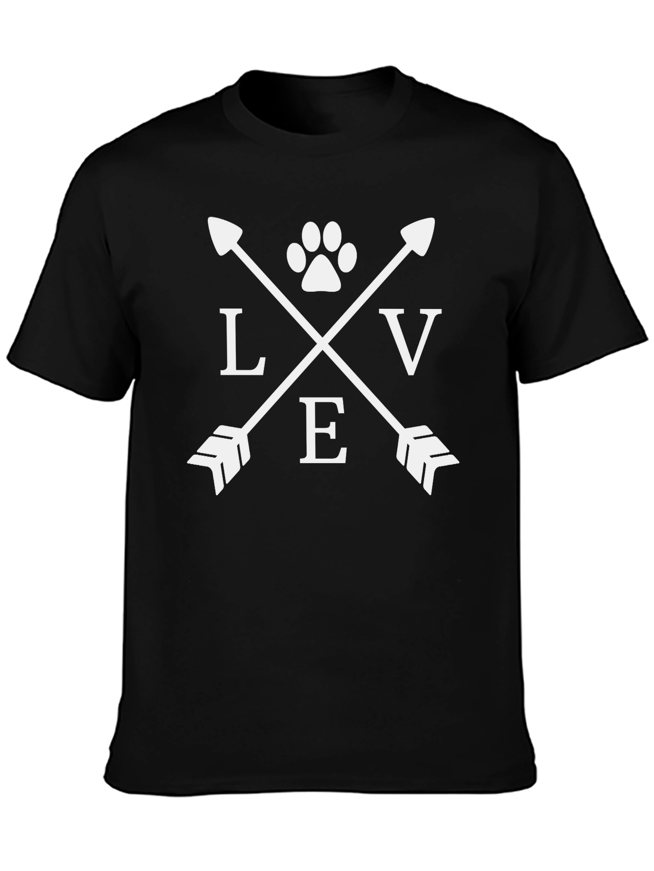 Love Paw Print Arrow T-Shirt