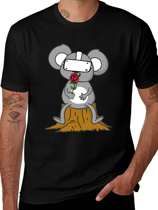 VR Koala Holding Rose Graphic Tee - Unisex