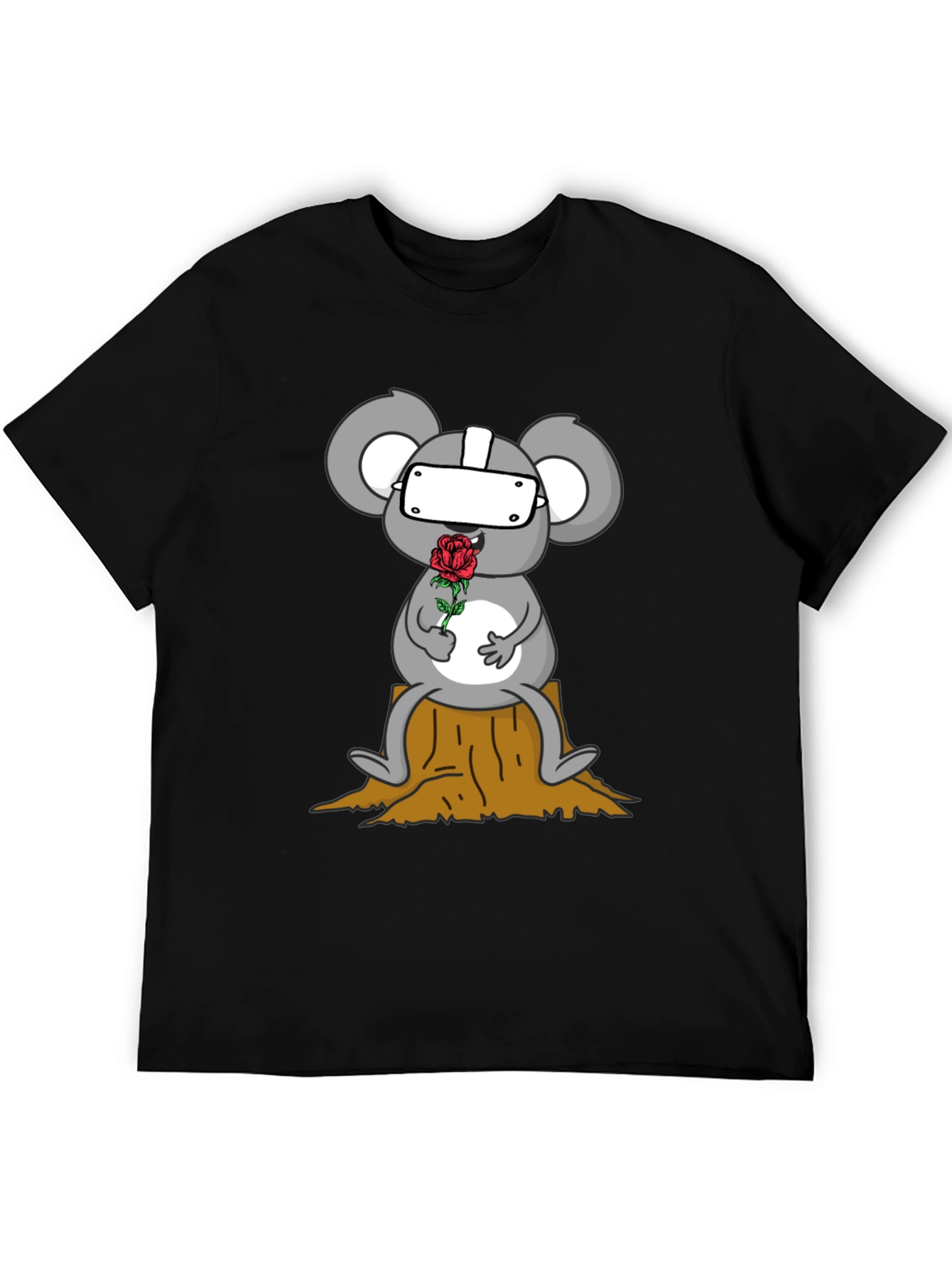 VR Koala Holding Rose Graphic Tee - Unisex