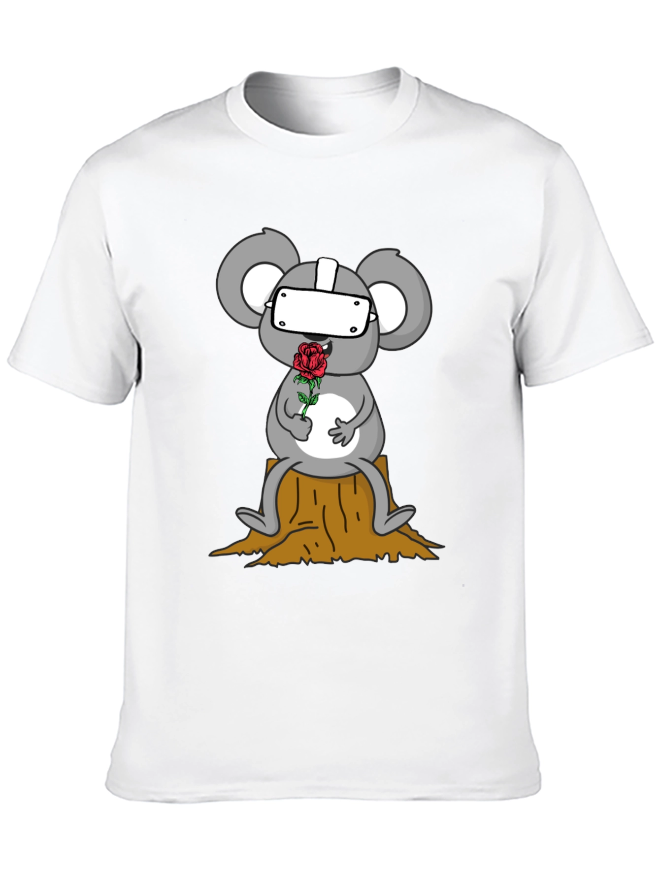VR Koala Holding Rose Graphic Tee - Unisex