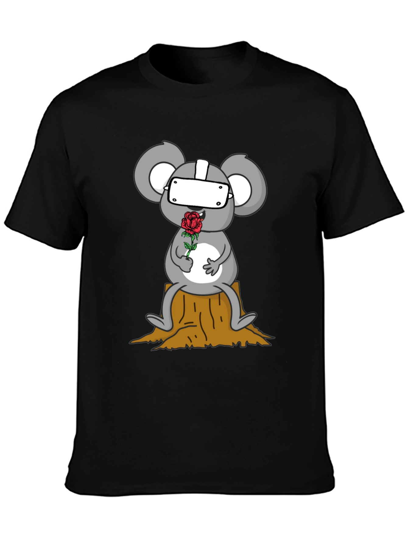 VR Koala Holding Rose Graphic Tee - Unisex