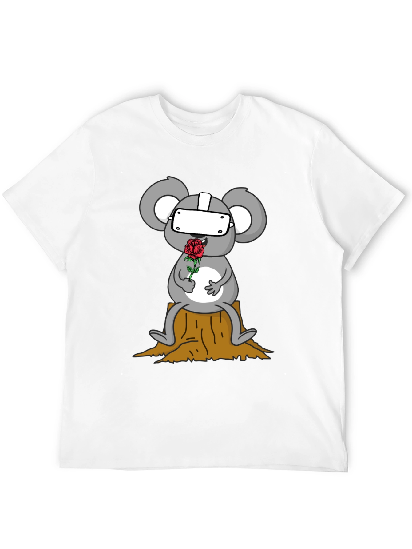 VR Koala Holding Rose Graphic Tee - Unisex