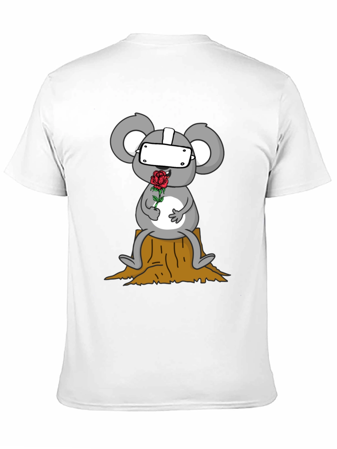 VR Koala Holding Rose Graphic Tee - Unisex