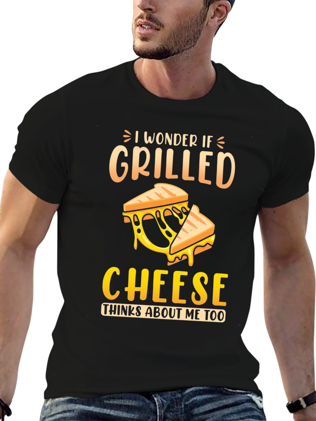 Grilled Cheese Graphic Tee - Funny Foodie Shirt