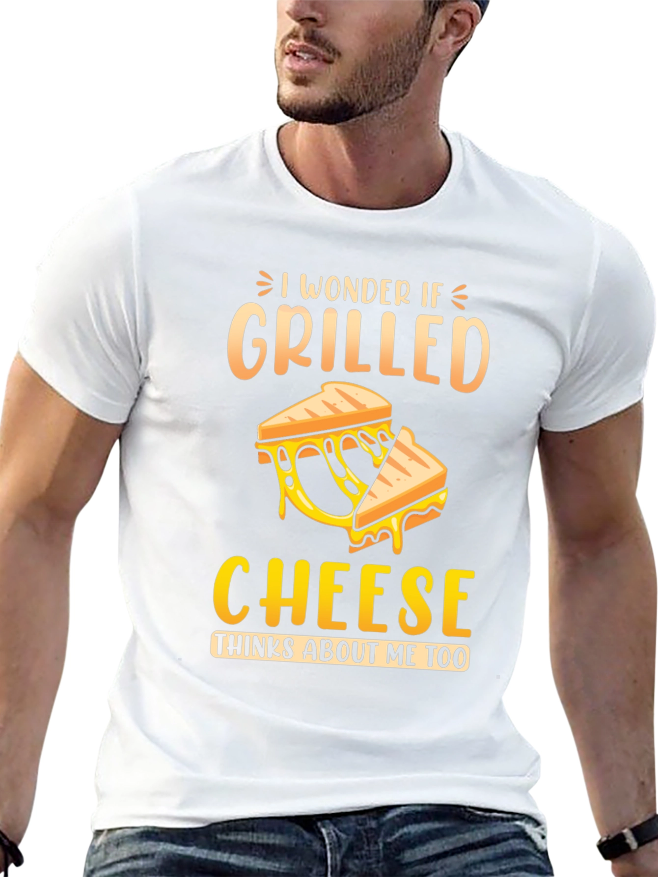 Grilled Cheese Graphic Tee - Funny Foodie Shirt