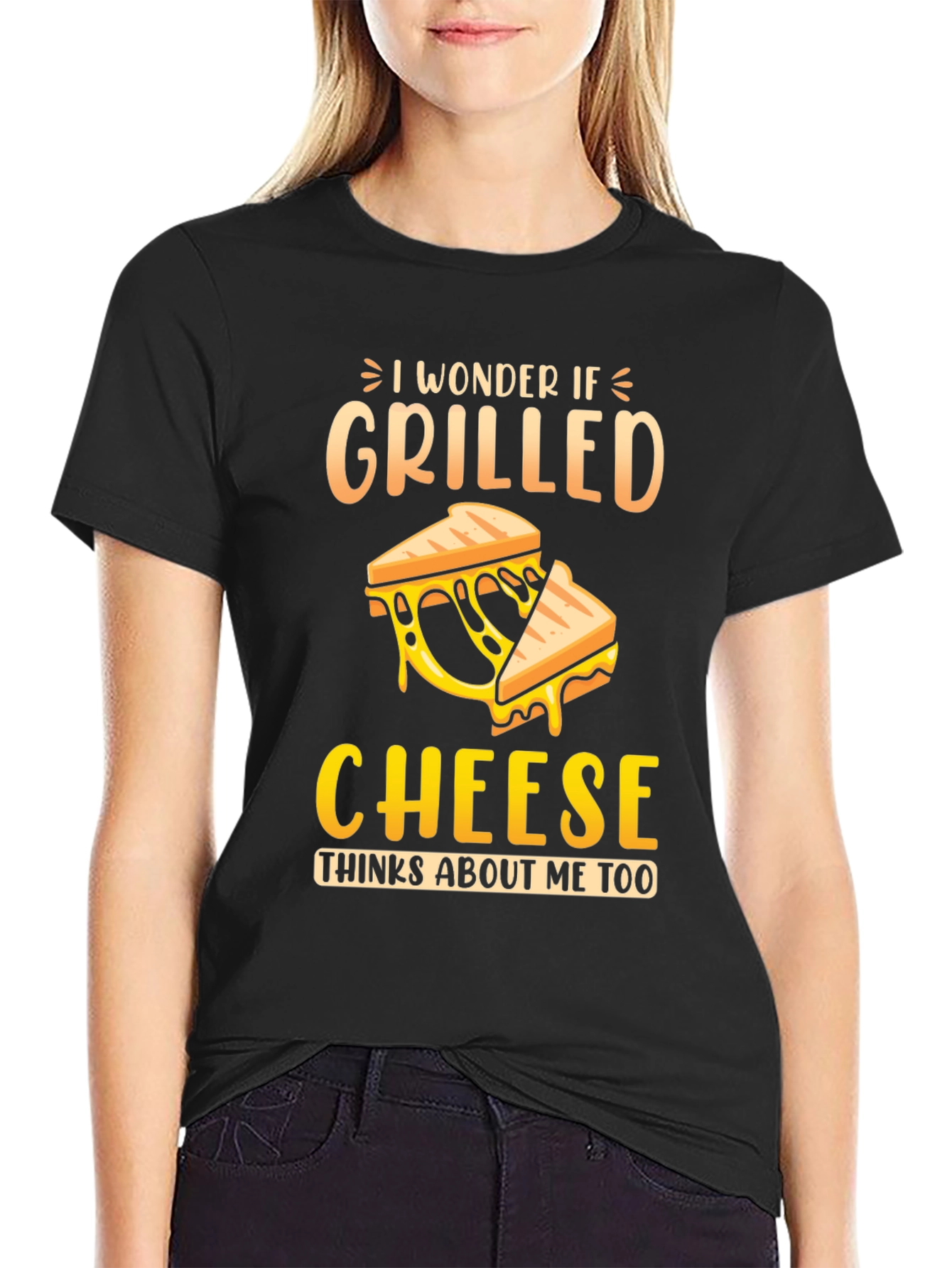 Grilled Cheese Graphic Tee - Funny Foodie Shirt